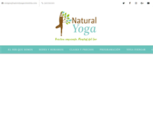 Tablet Screenshot of naturalyogacolombia.com